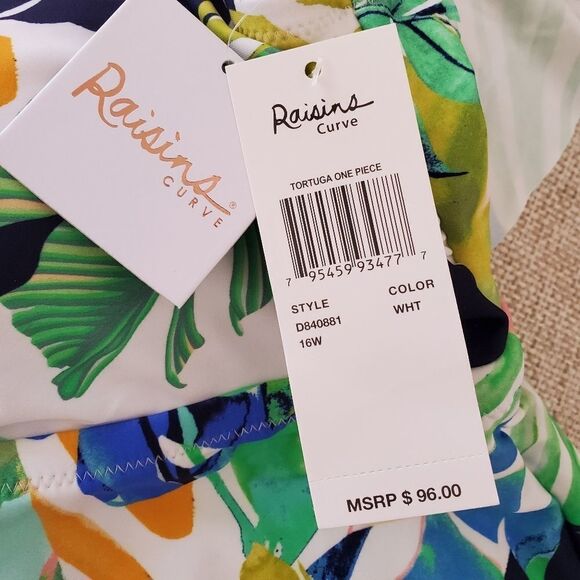 Raisins Curve Palm Springs Tortuga 1 Piece - NEW - Picture 11 of 12